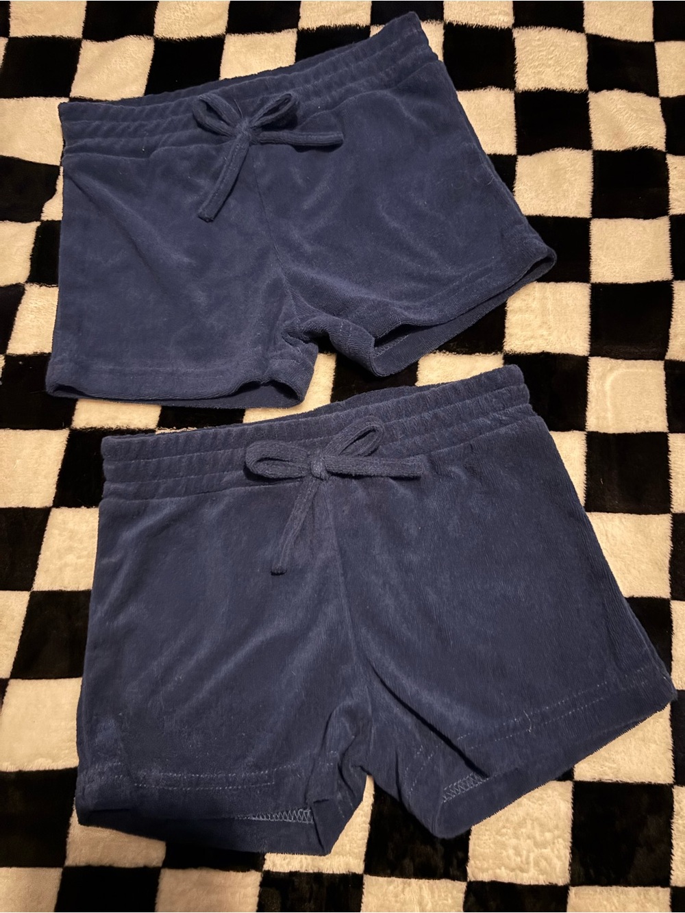 2T navy blue summer towel shorts